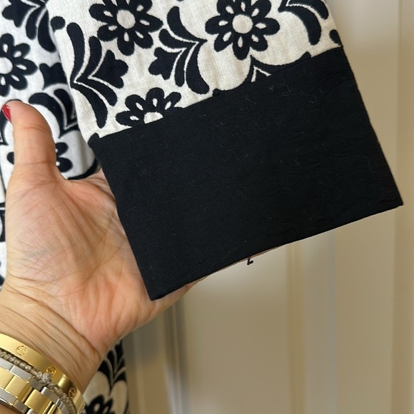 Lilly Pulitzer Vintage Jacquard Daria coat Jacket 100% cotton size 10 - Picture 6 of 9